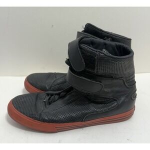 Supra TK Society Black Red Men's Size 11.5 Skater High Top